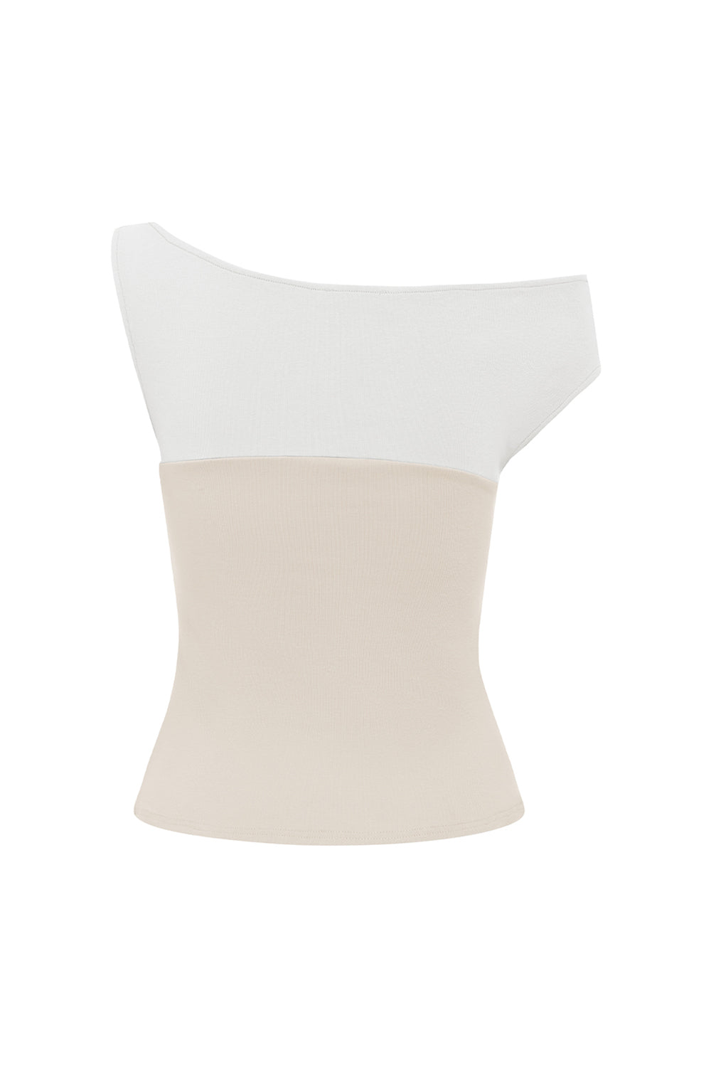 Asym Bardot Top Latte