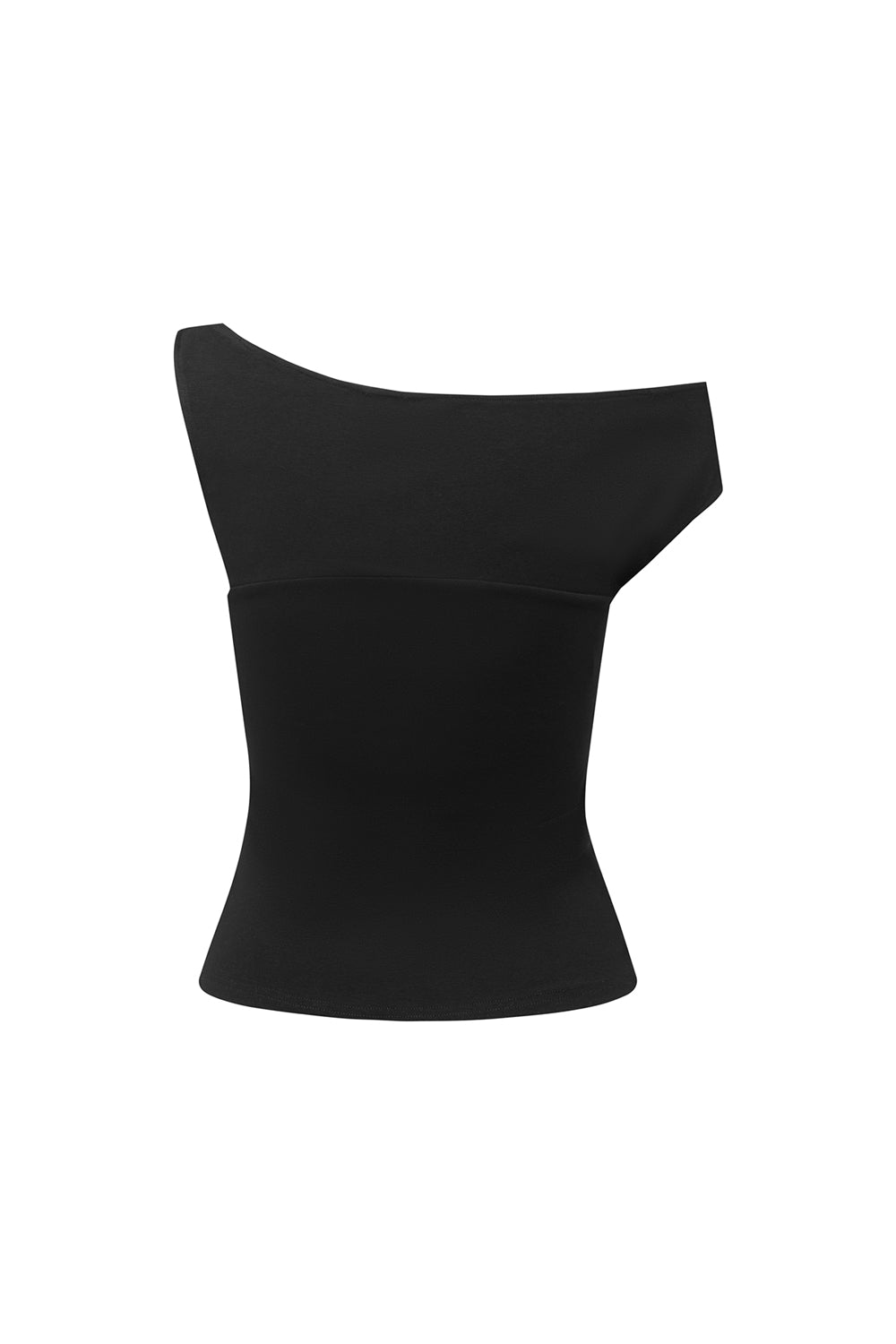 Asym Bardot Top Nera