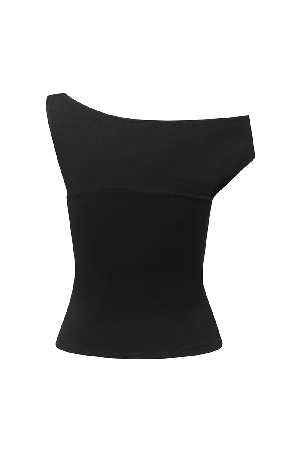 Asym Bardot Top Nera