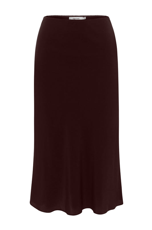 Bias Mid Skirt Ciocco