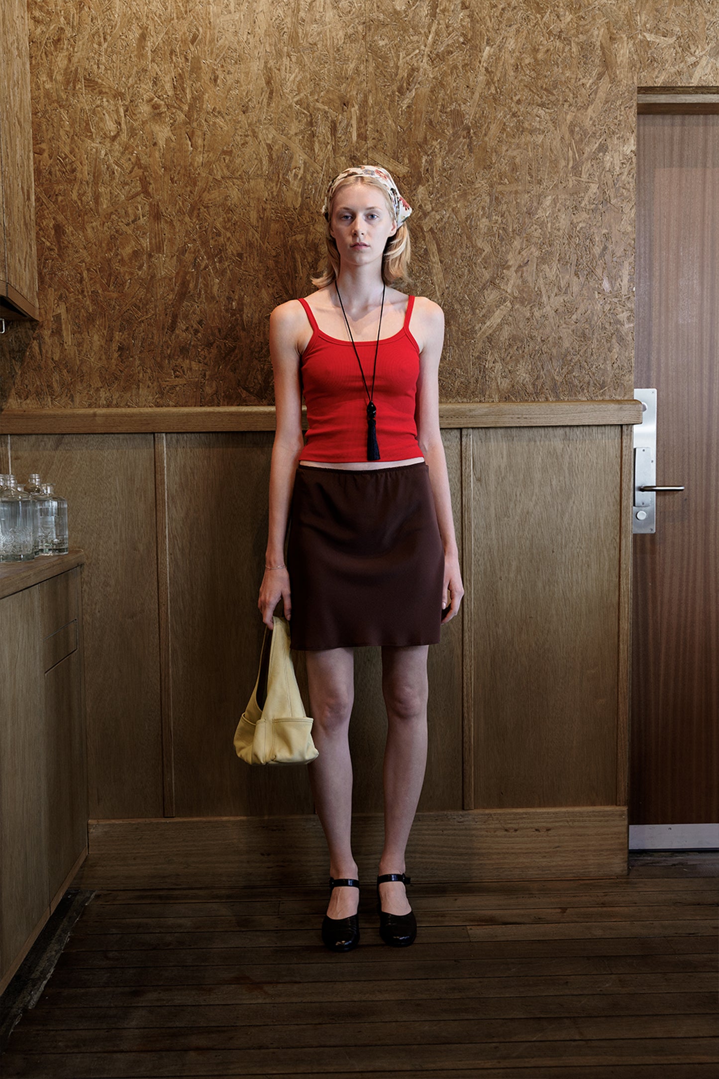 Bias Mini Skirt Ciocco