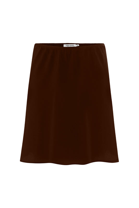 Bias Mini Skirt Ciocco