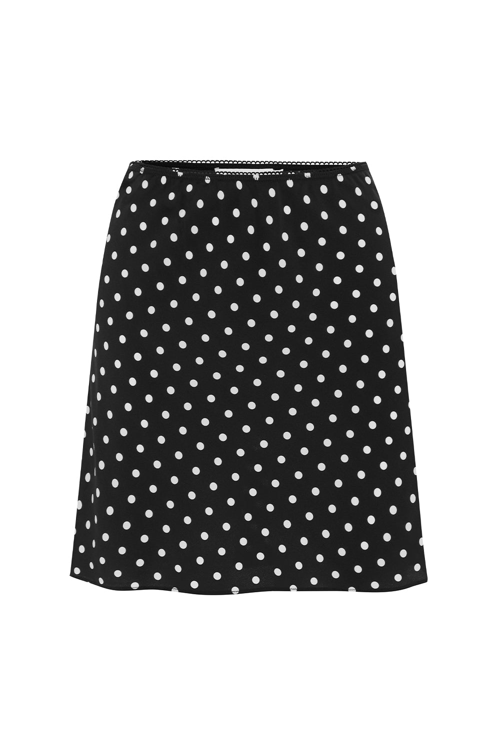 Bias Mini Skirt Pois Nera