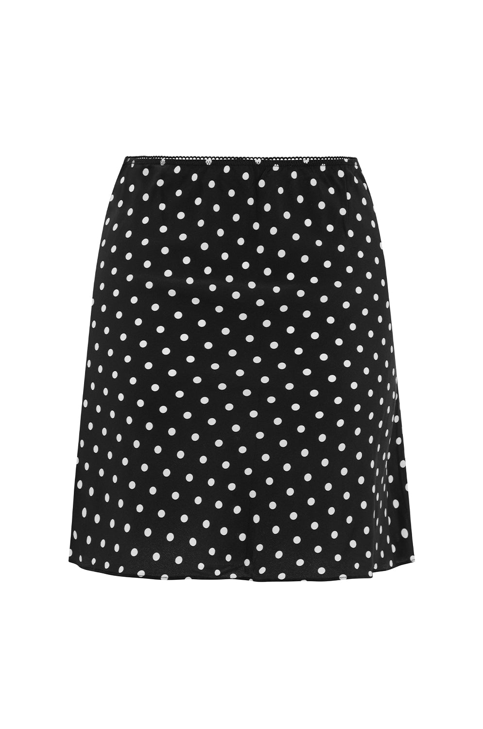 Bias Mini Skirt Pois Nera