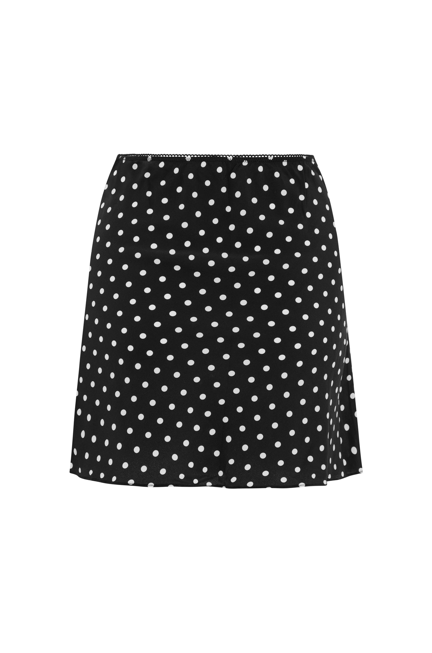Bias Mini Skirt Pois Nera