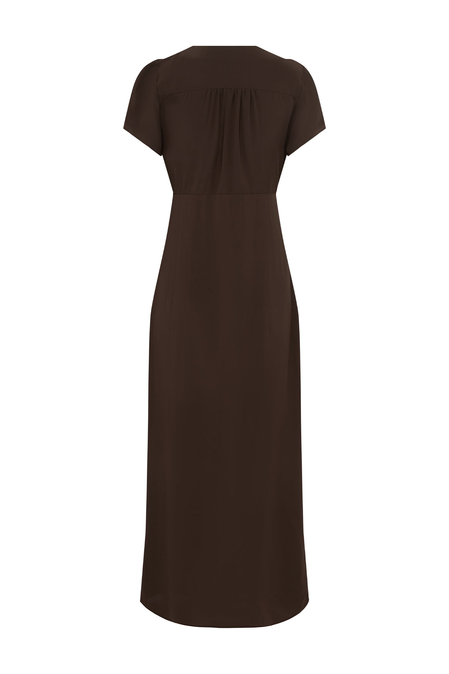 Button-Through Cap-Sleeve Dress Ciocco