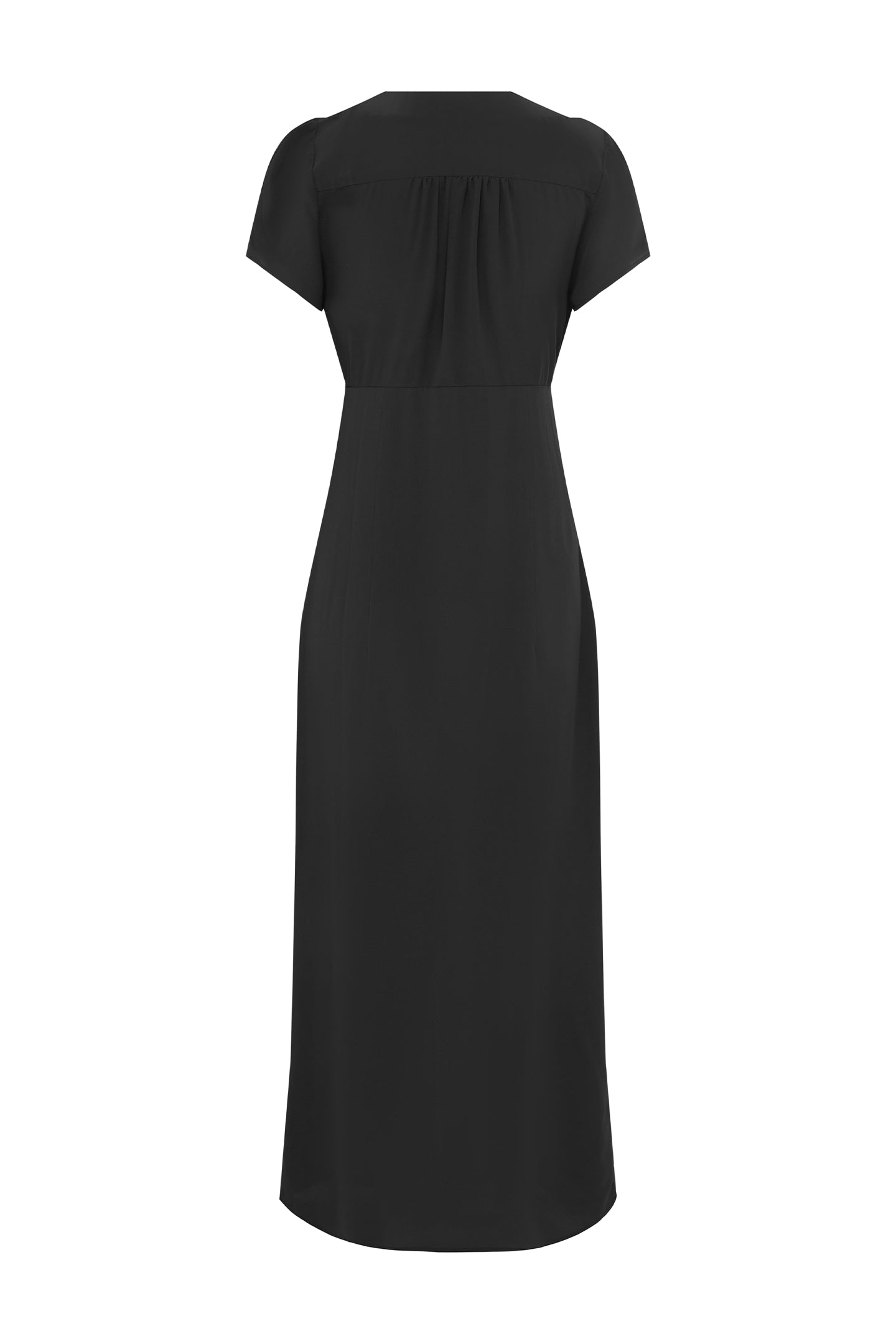 Button-Through Cap-Sleeve Dress Nera