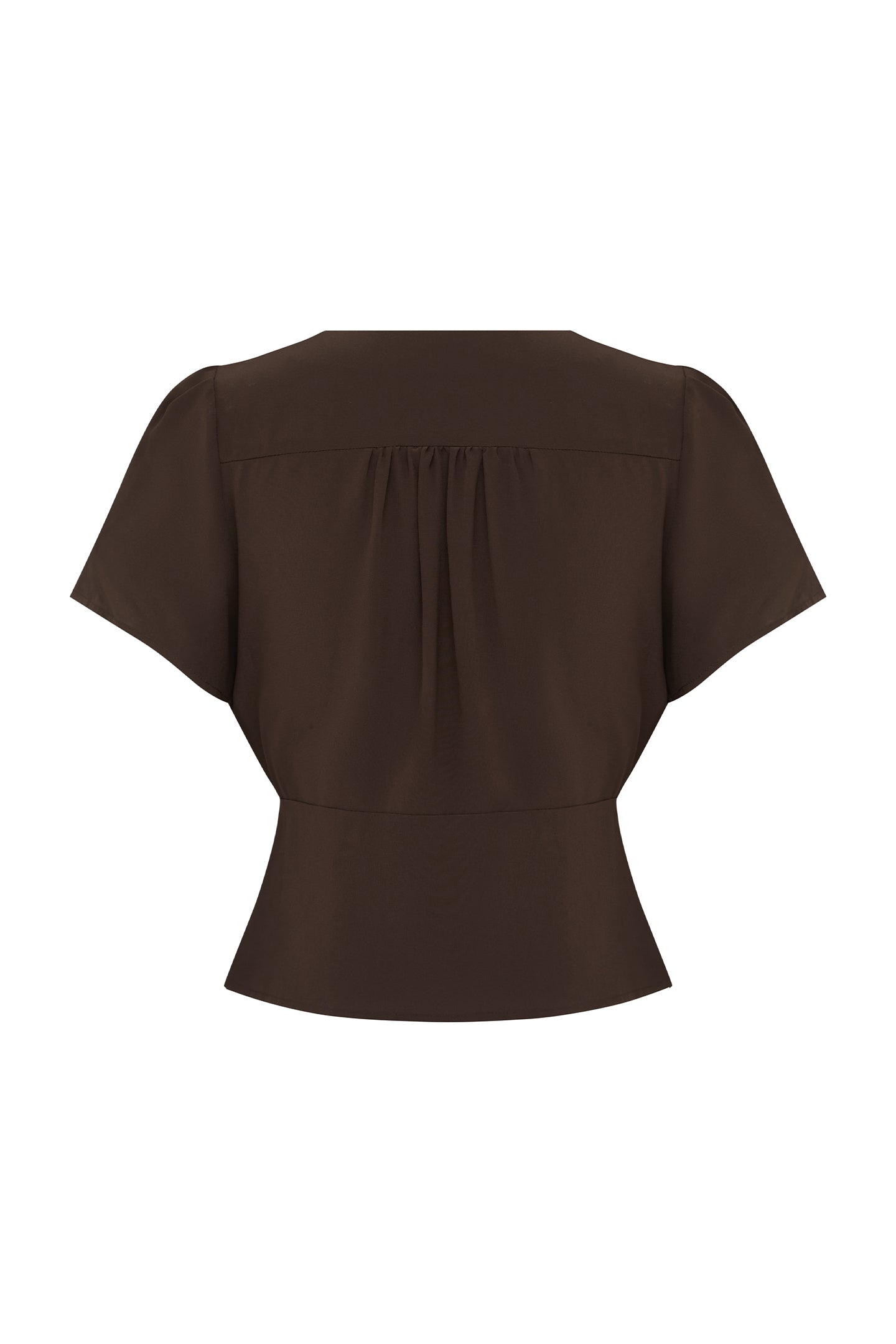 Button-Through Cap-Sleeve Top Ciocco