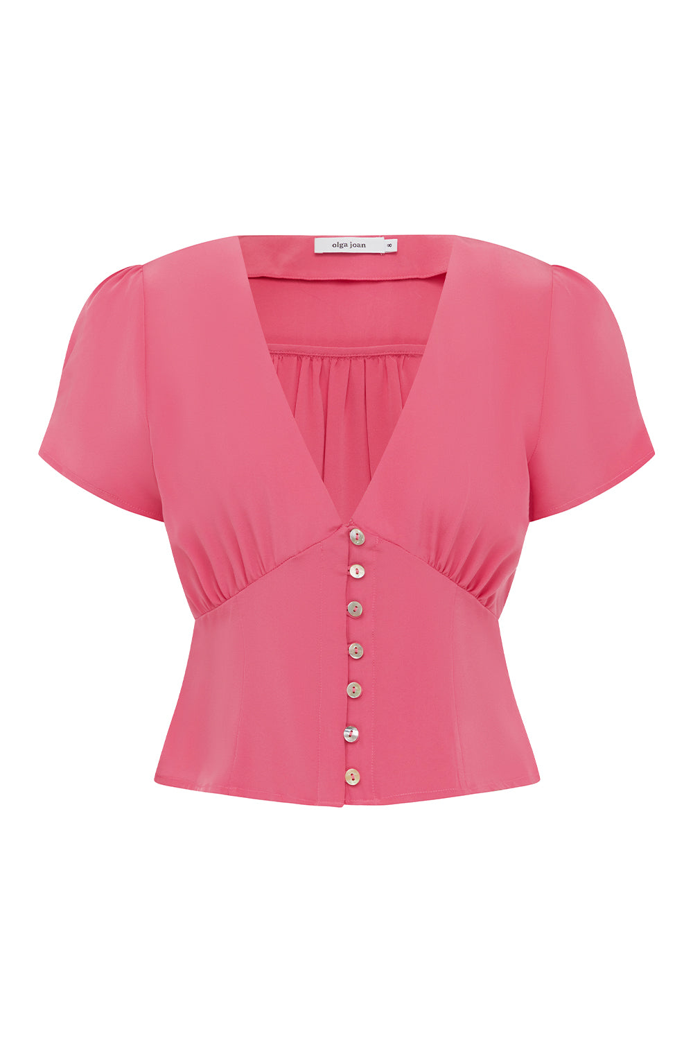 Cap-Sleeve Top Rosa Rosa