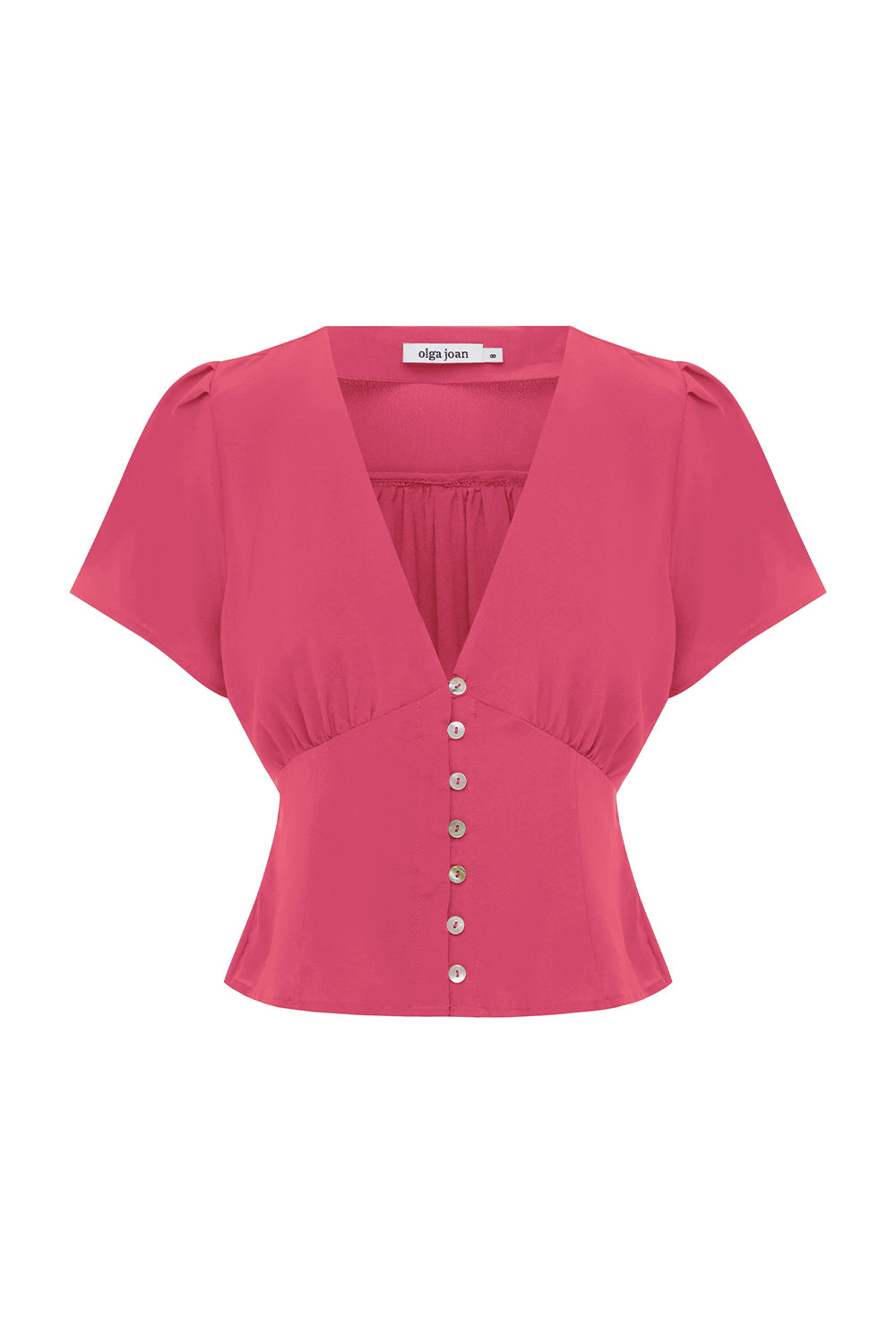 Cap-Sleeve Top Rosa Rosa