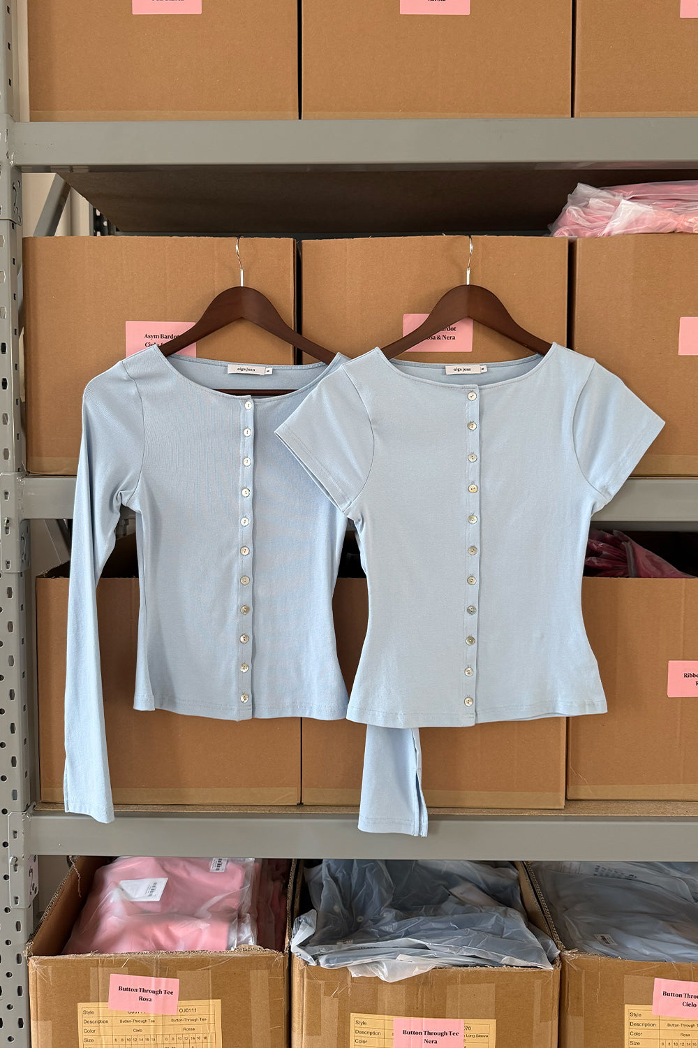 Button-Through Tee Cielo