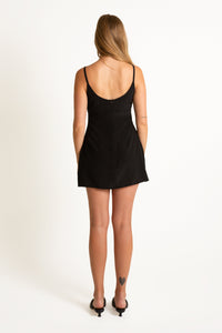 Empire Line Mini Dress Nera