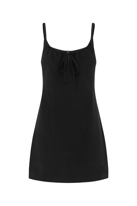 Empire Line Mini Dress Nera