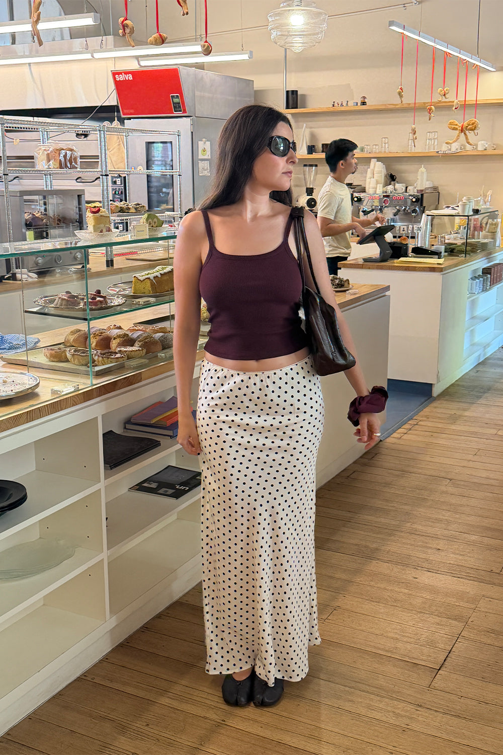 Bias Ankle Skirt Pois Bianca (previous production)