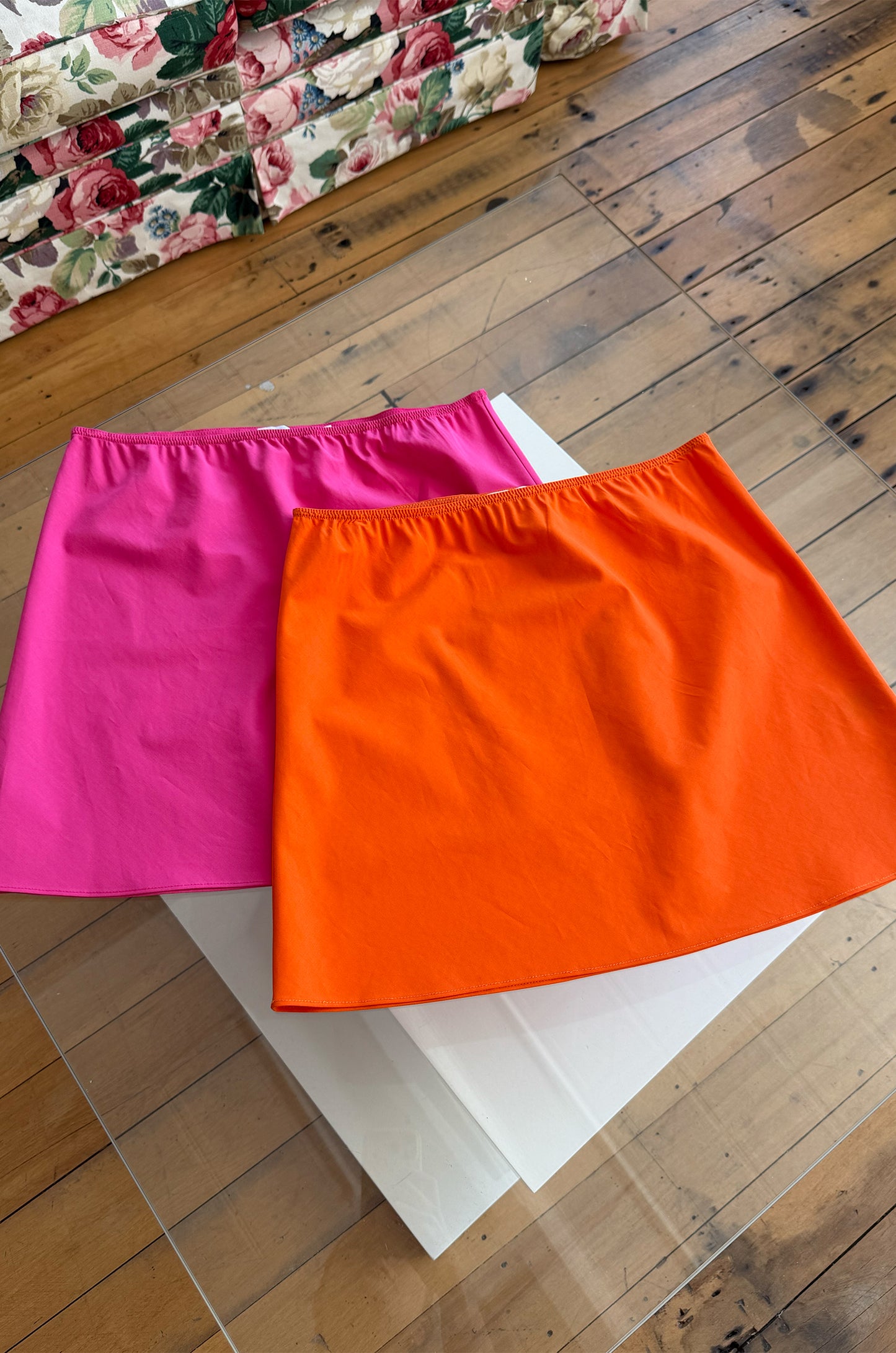 Mini Slip Skirt Arancia