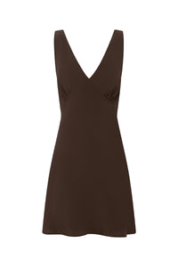 Plunge Bias Mini Dress Ciocco