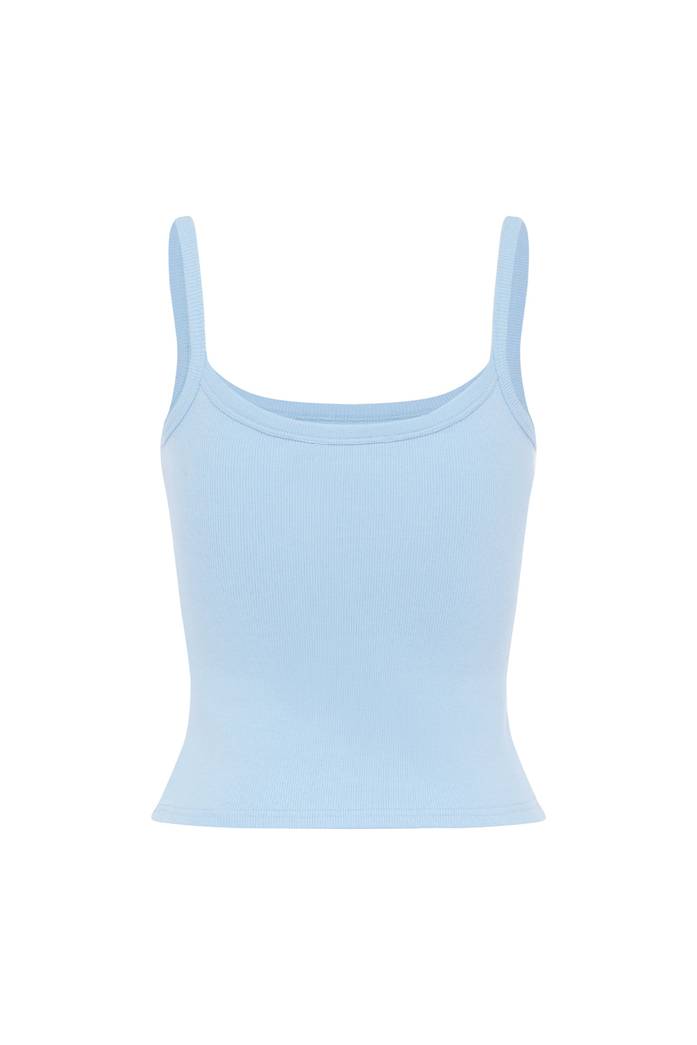 Ribbed Singlet Cielo