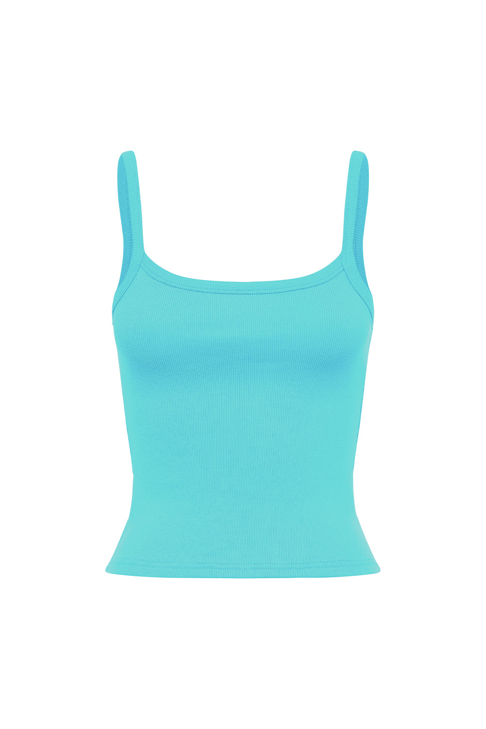 Ribbed Singlet Turchese