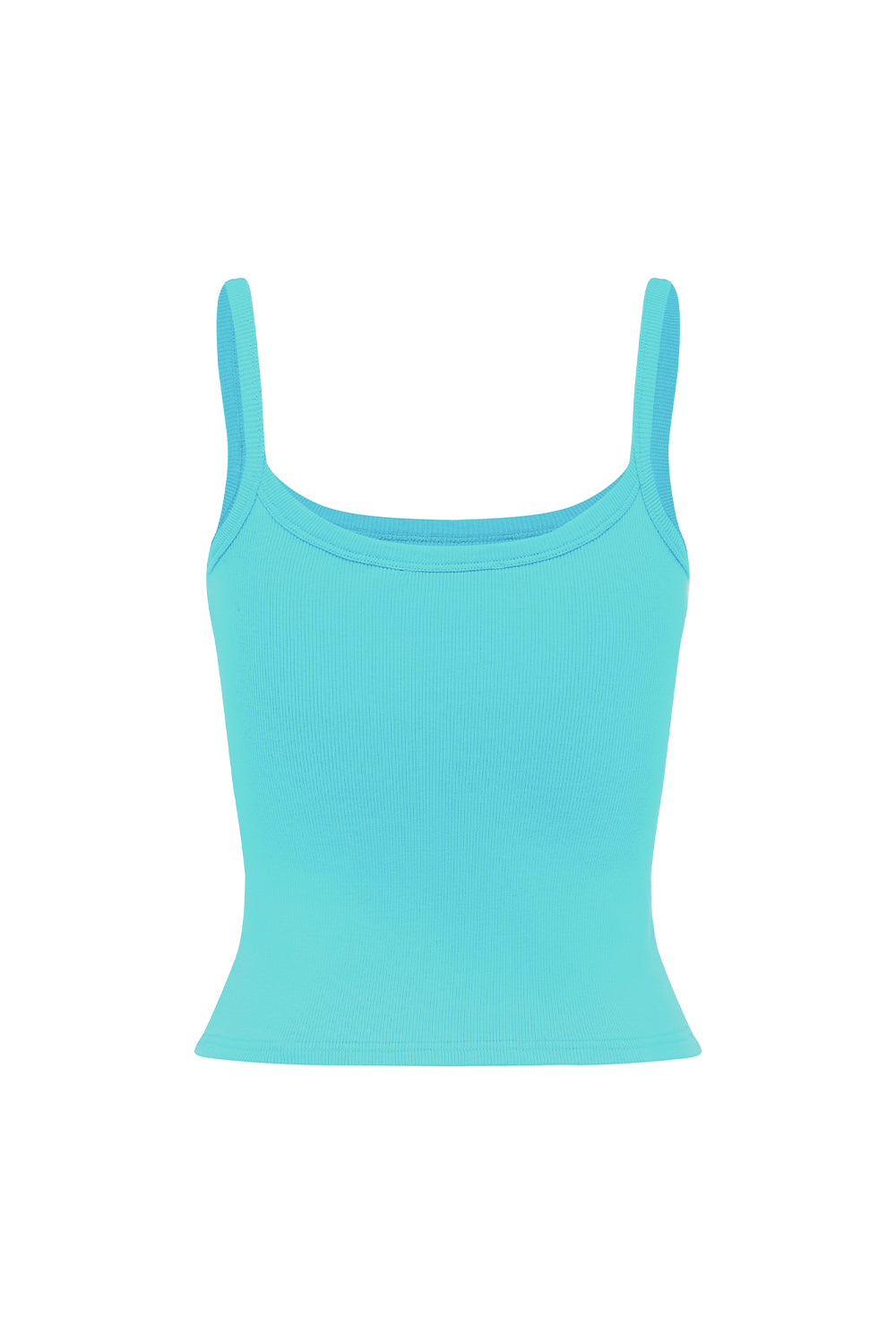 Ribbed Singlet Turchese