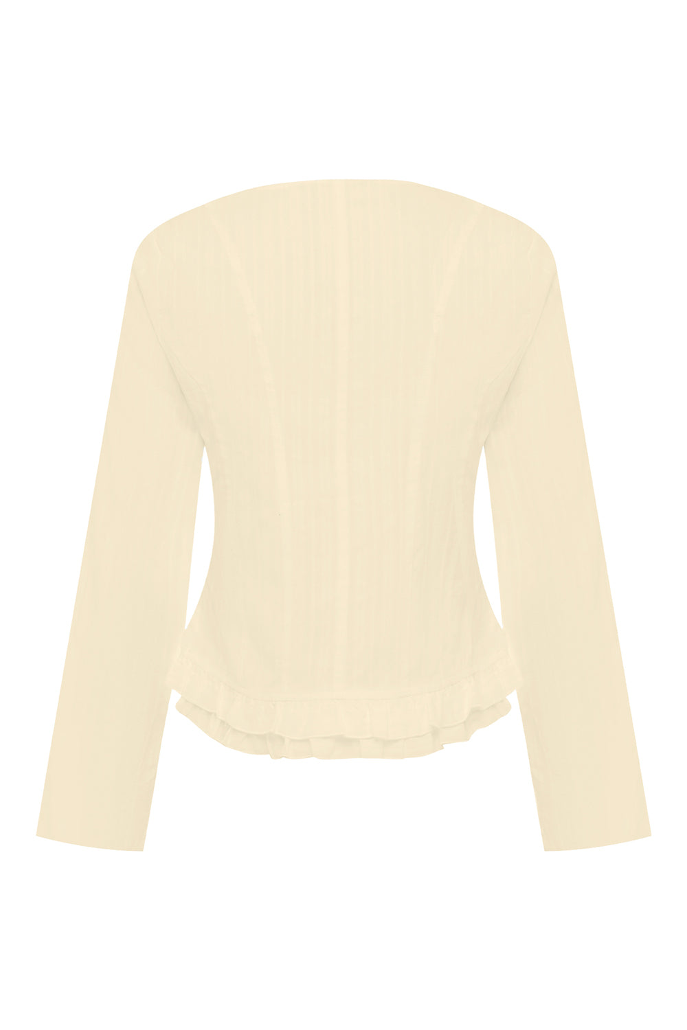 Ruffle-Hem Blouse Burro