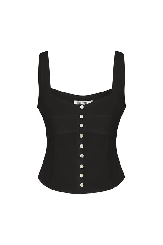 Semi-Sweetheart Bustier Nera