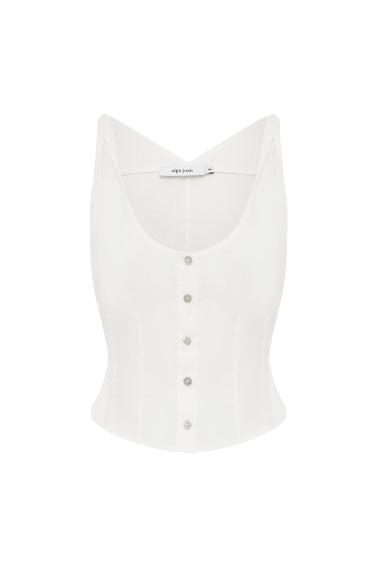 Twist Shoulder Bustier Bianca