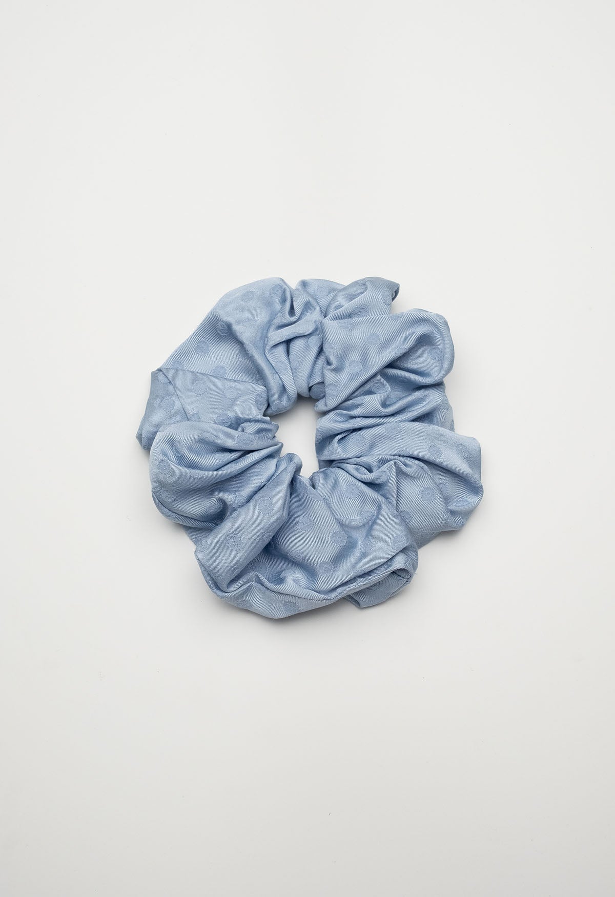 Oversized Scrunchie Jacquard Cielo