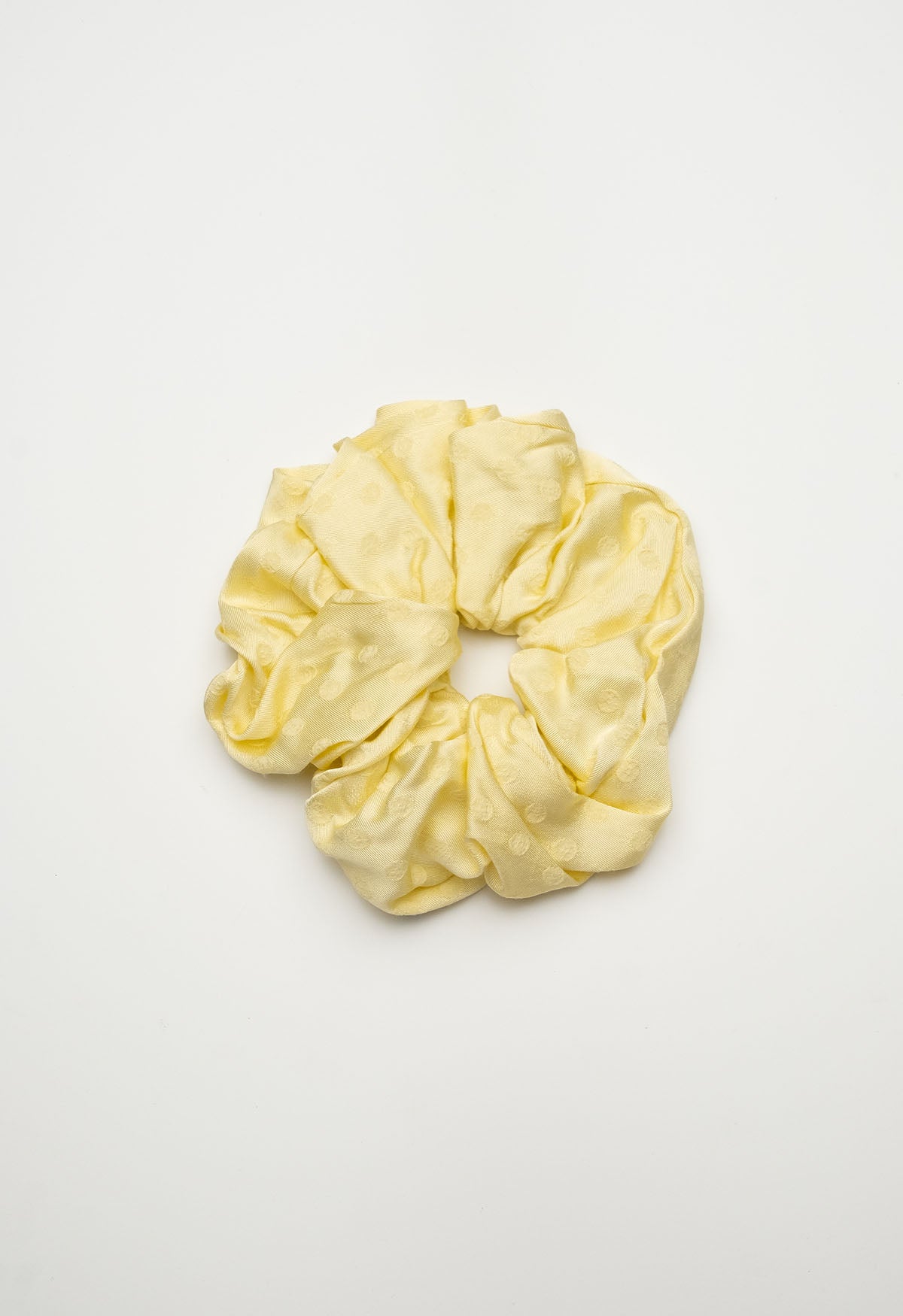 Oversized Scrunchie Jacquard Limone