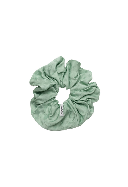 Oversized Scrunchie Jacquard Menta