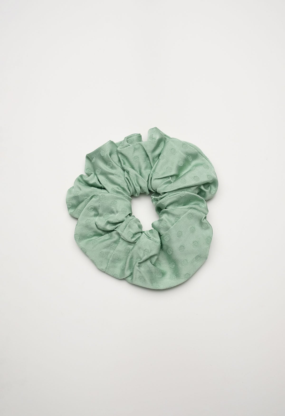 Oversized Scrunchie Jacquard Menta