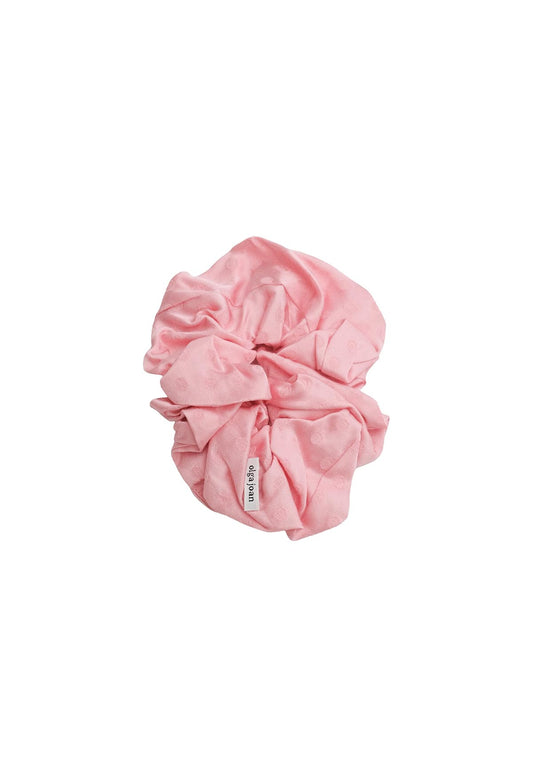 Oversized Scrunchie Jacquard Rosa