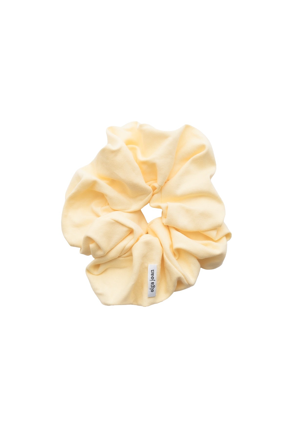 Oversized Scrunchie Limone Cotton