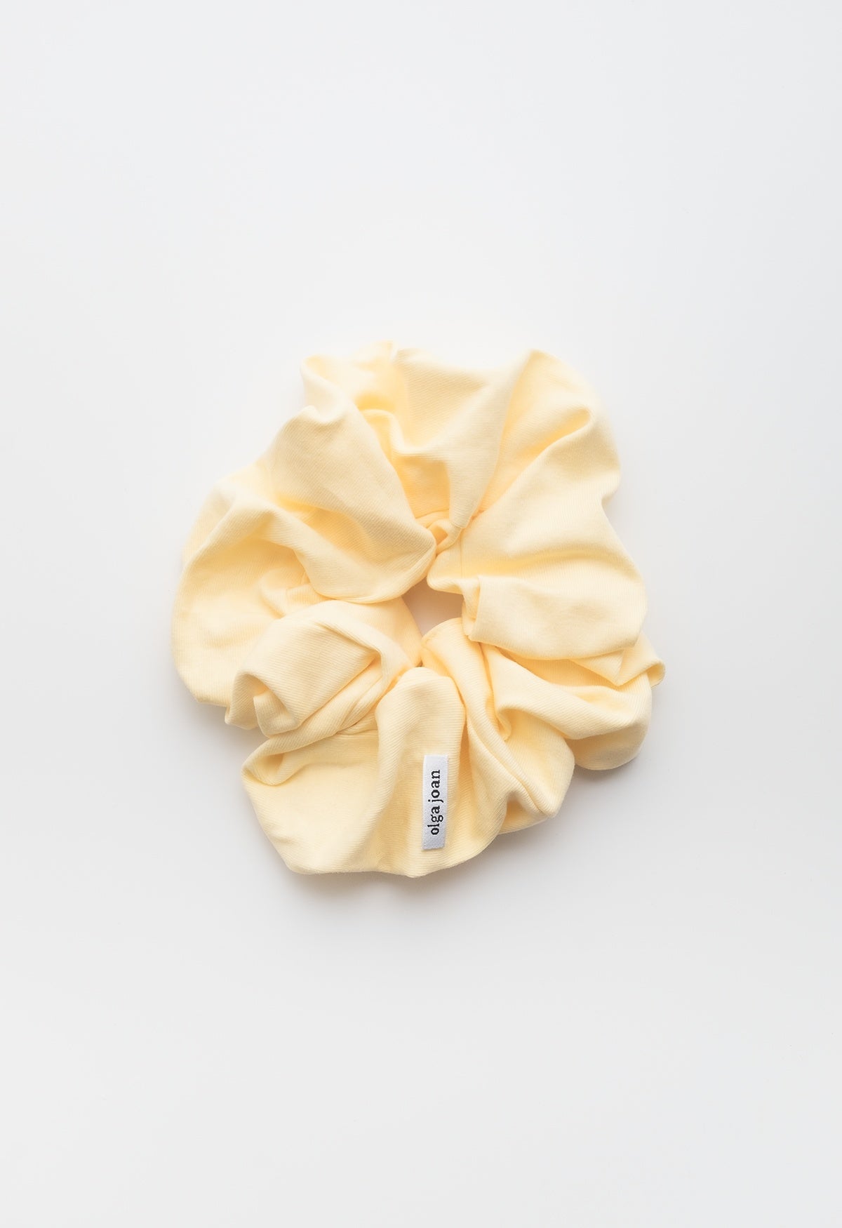 Oversized Scrunchie Limone Cotton