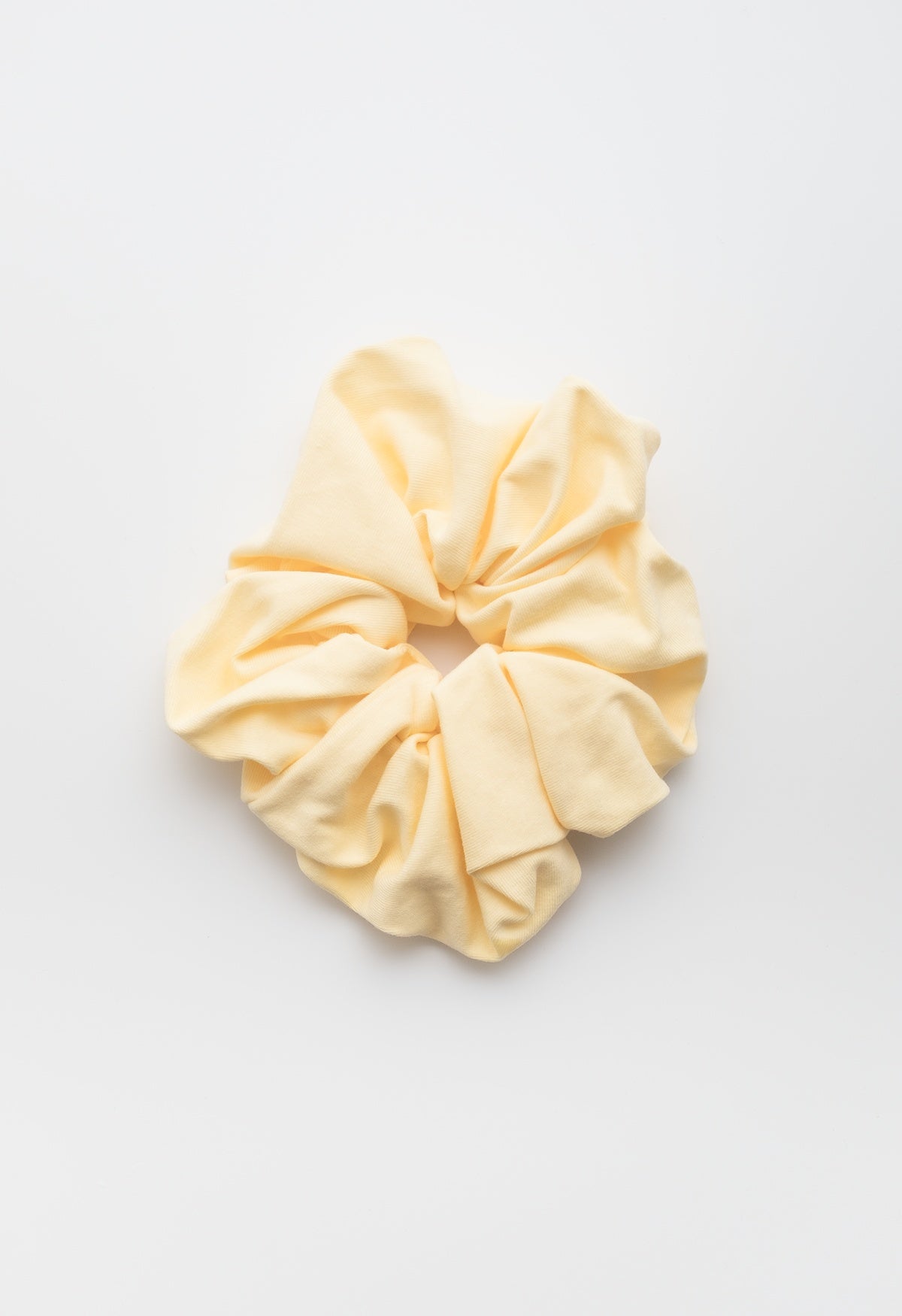 Oversized Scrunchie Limone Cotton