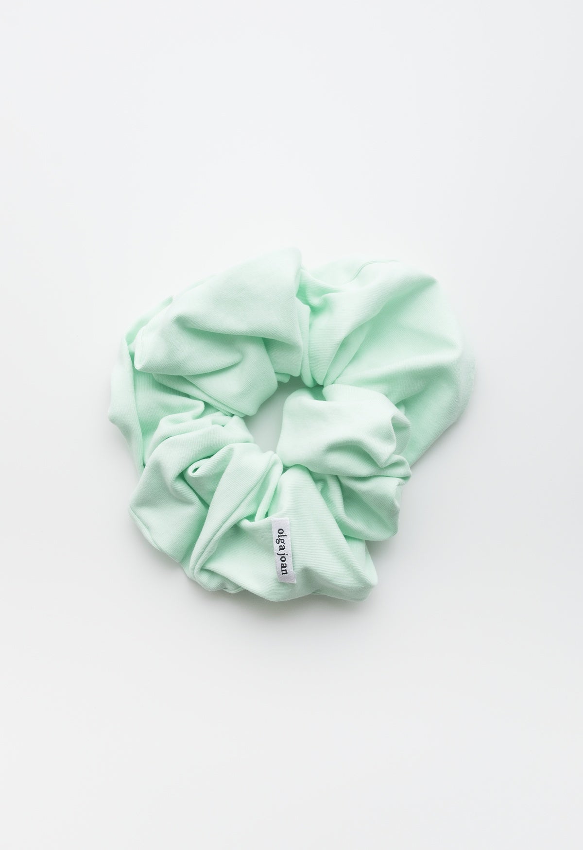 Oversized Scrunchie Menta Cotton