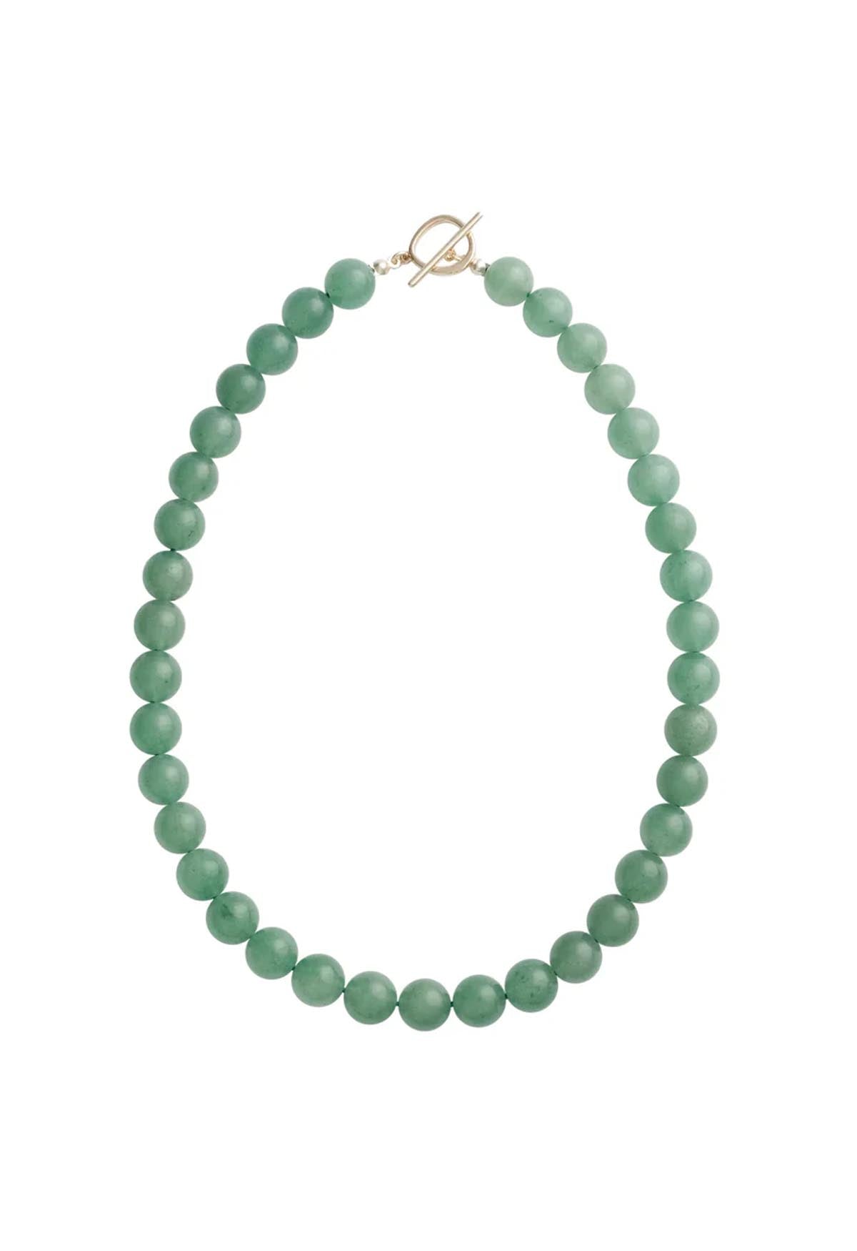 Ray Necklace Aventurine Gold 10mm