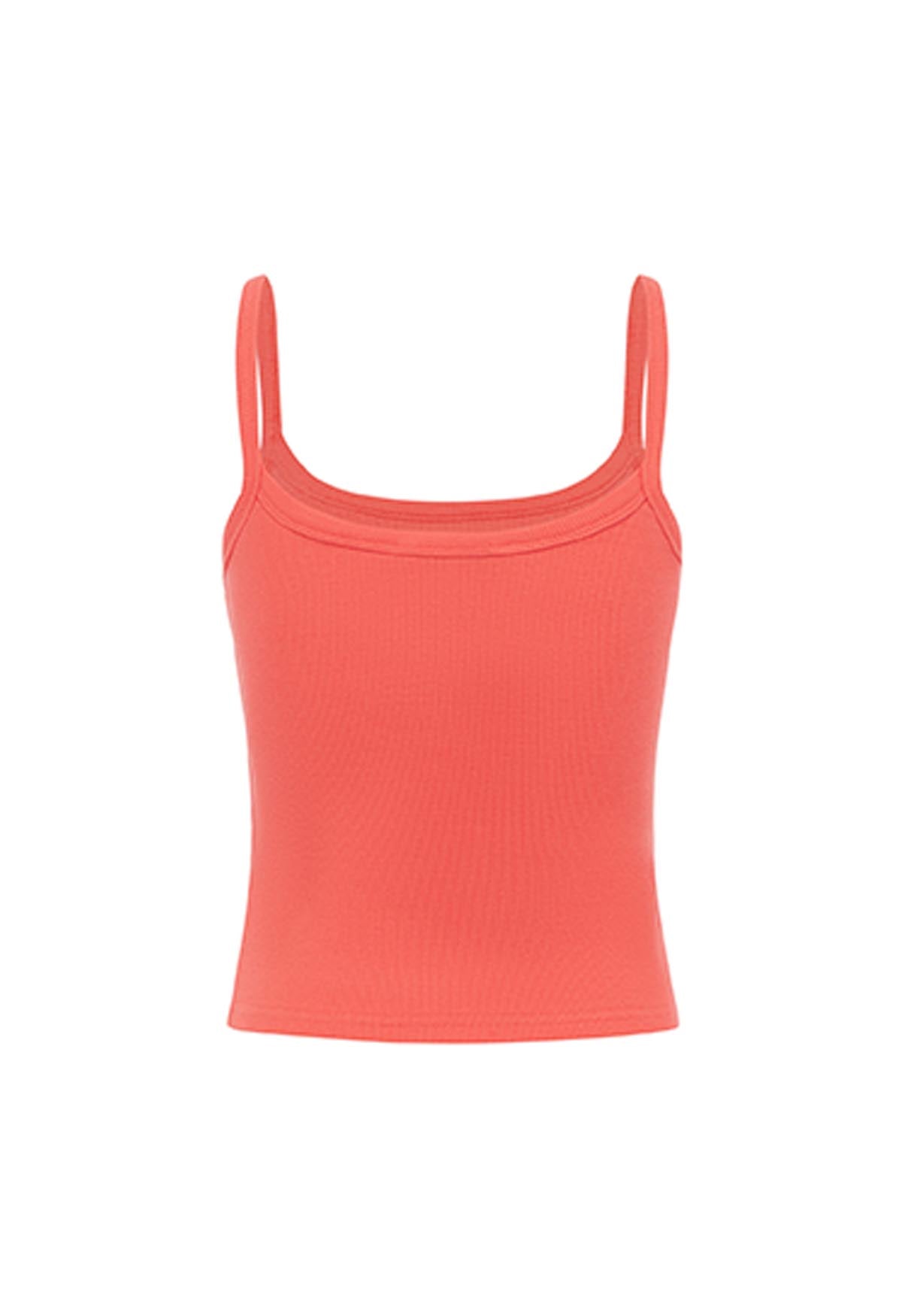 Ribbed Singlet Corallo
