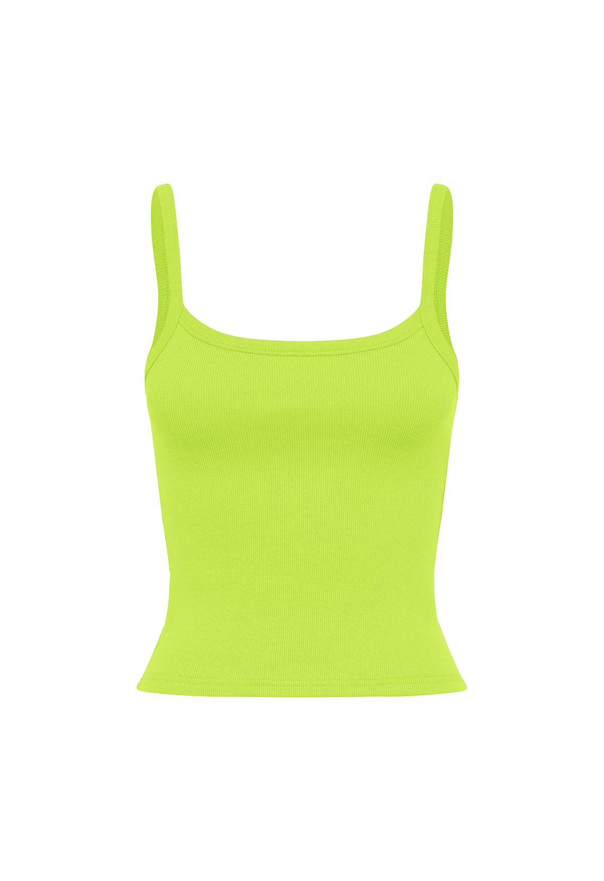 Ribbed Singlet Lime