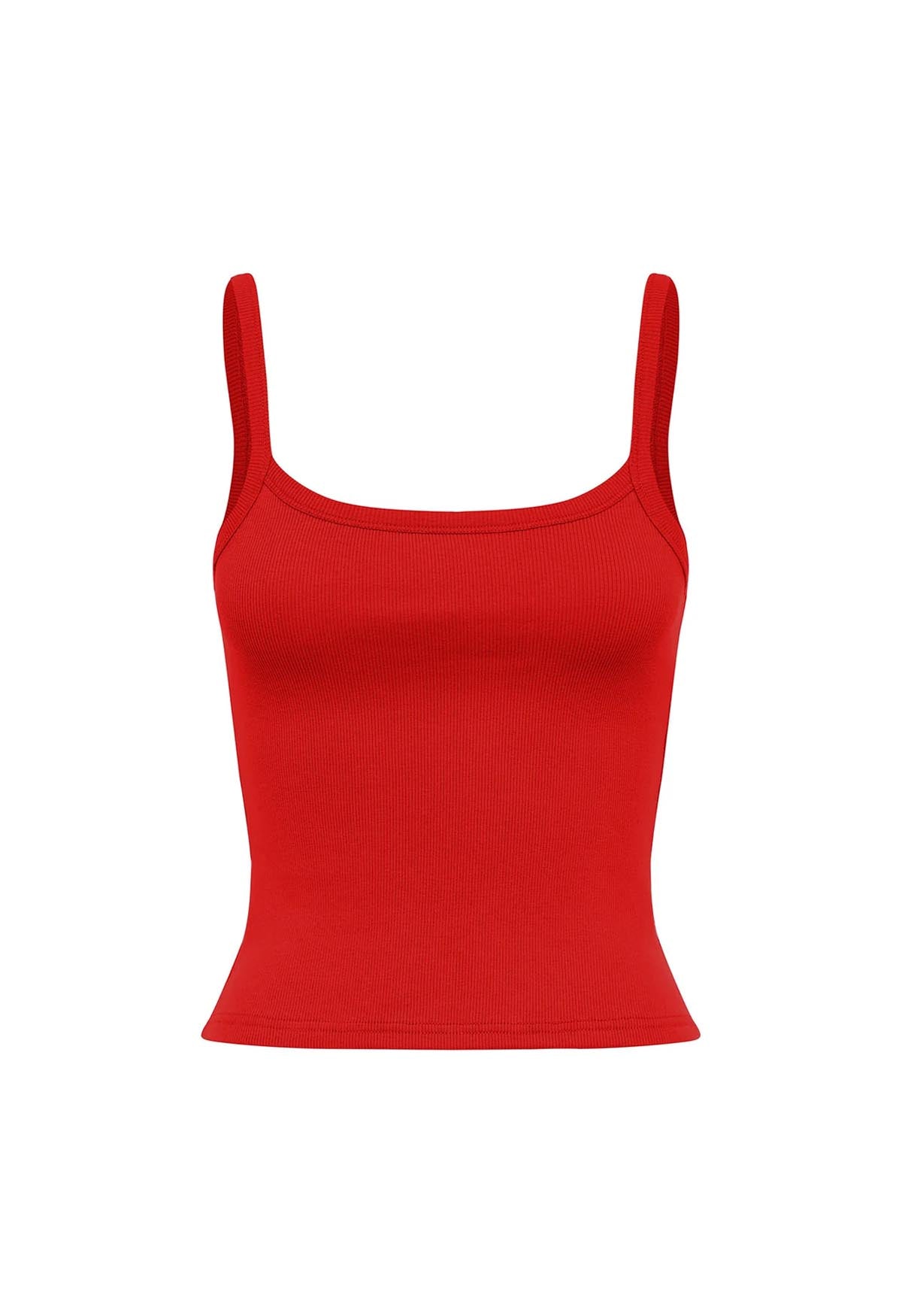 Ribbed Singlet Pomodoro