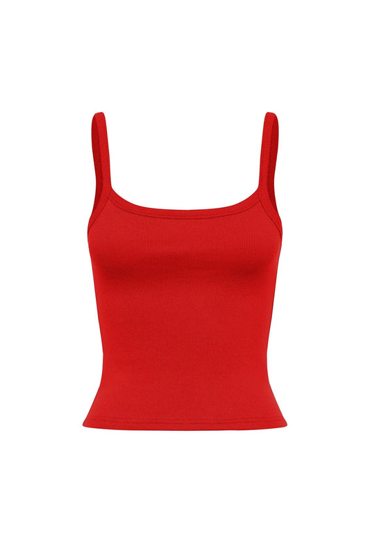 Ribbed Singlet Pomodoro