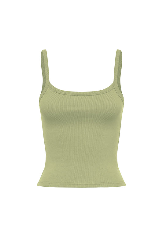 Ribbed Singlet Sage