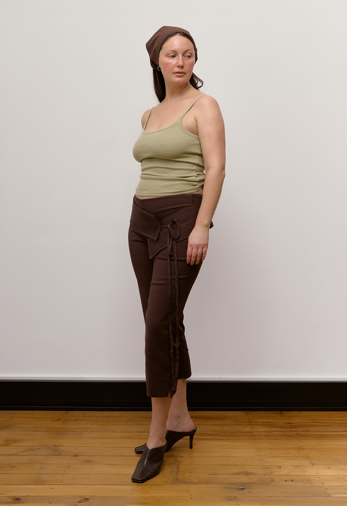 Ribbed Singlet Sage