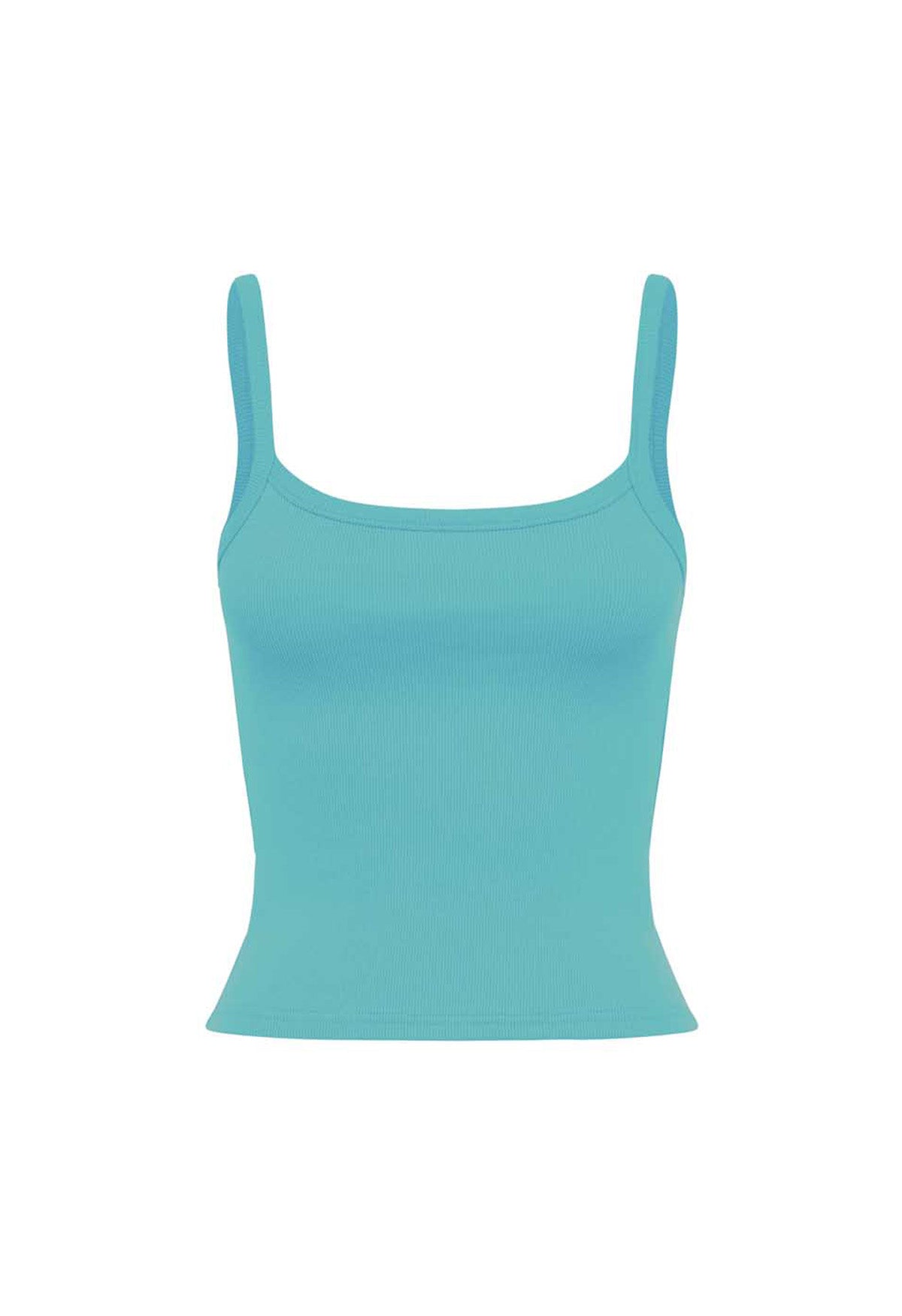 Ribbed Singlet Turchese