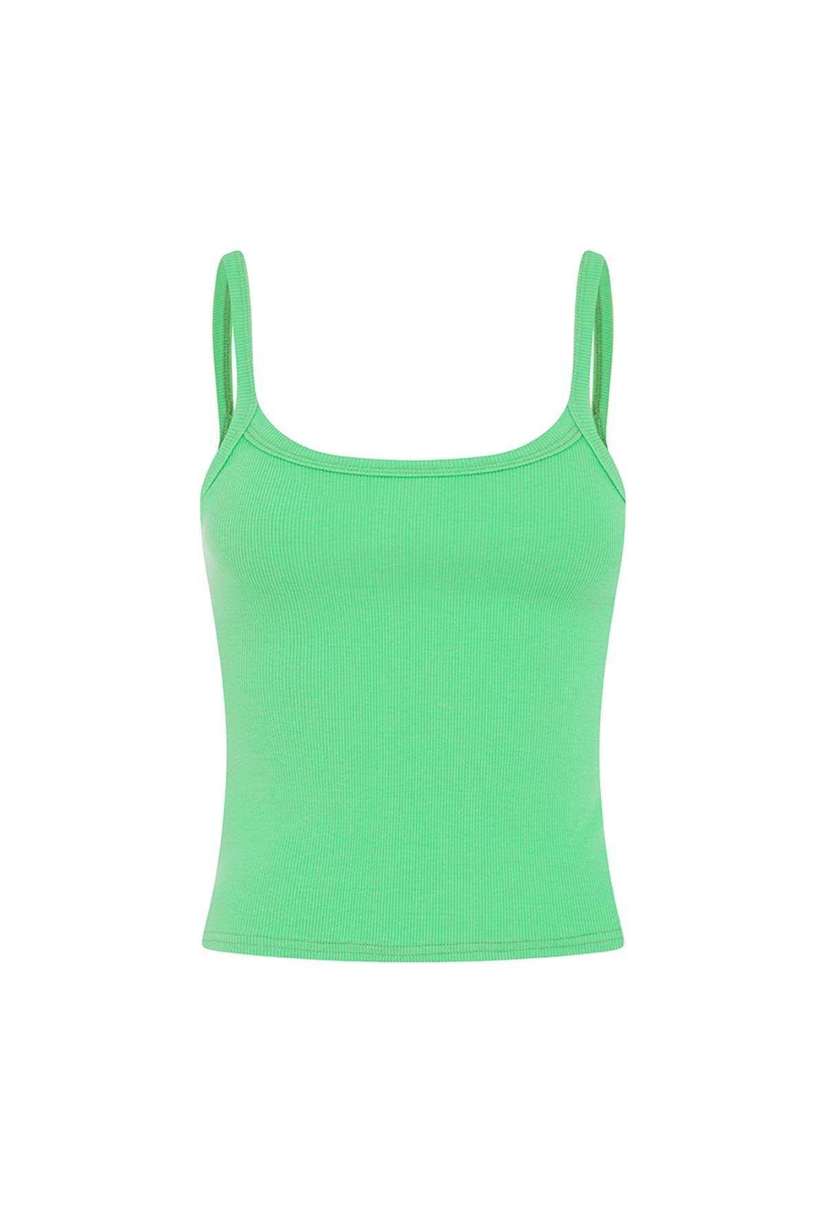 Ribbed Singlet Verde