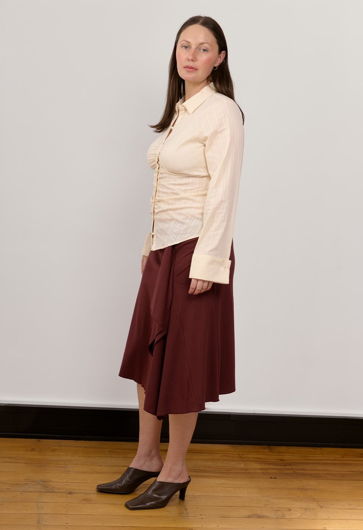Ruched Front Shirt Burro