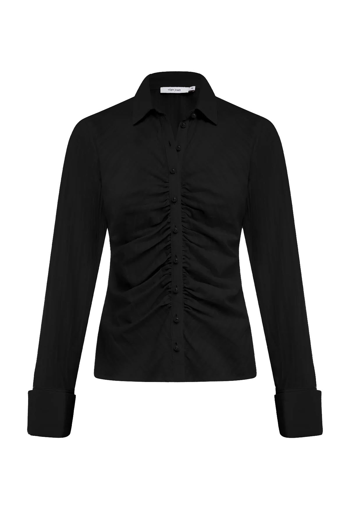 Ruched Front Shirt Nera