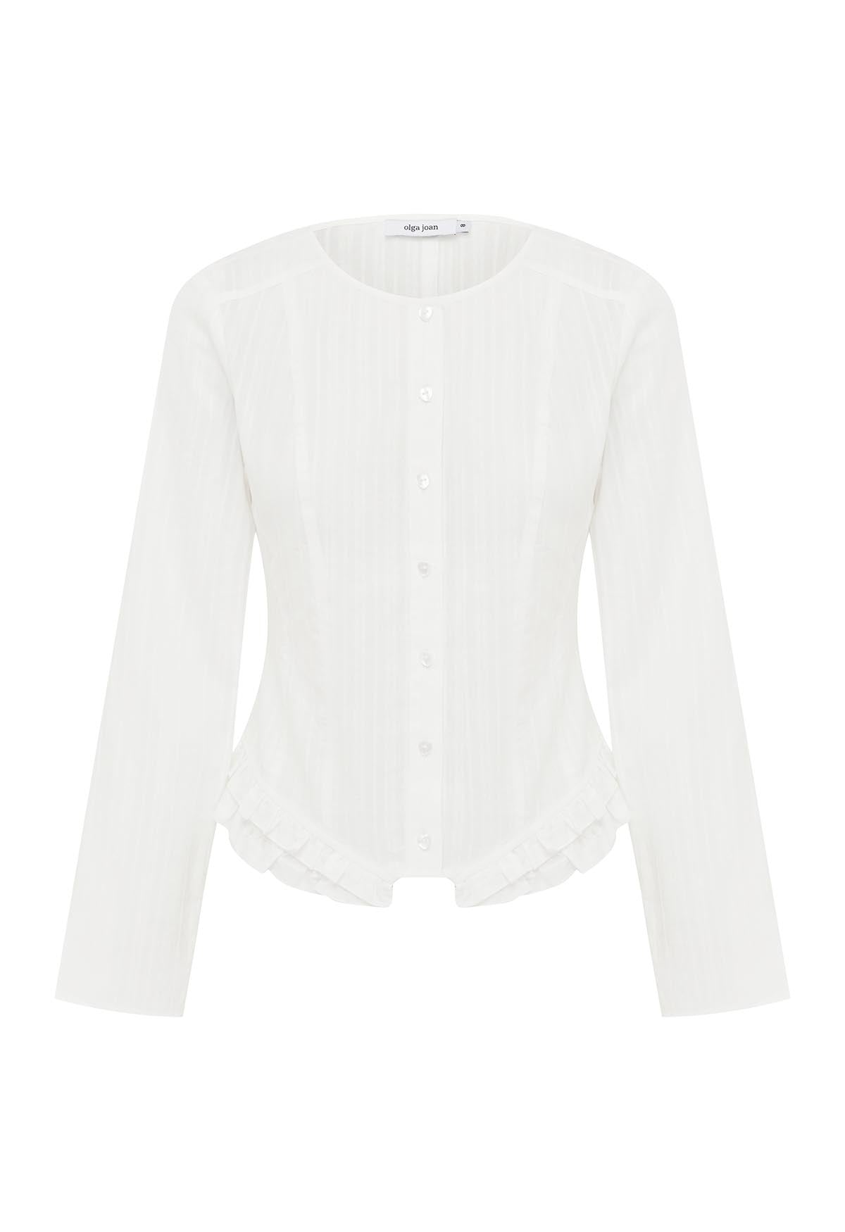 Ruffle-Hem Blouse Bianca