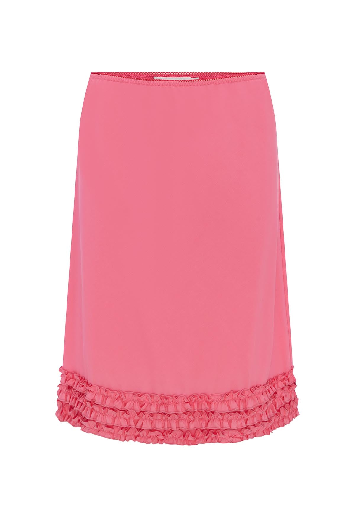 Ruffle Knee Skirt Rosa Rosa