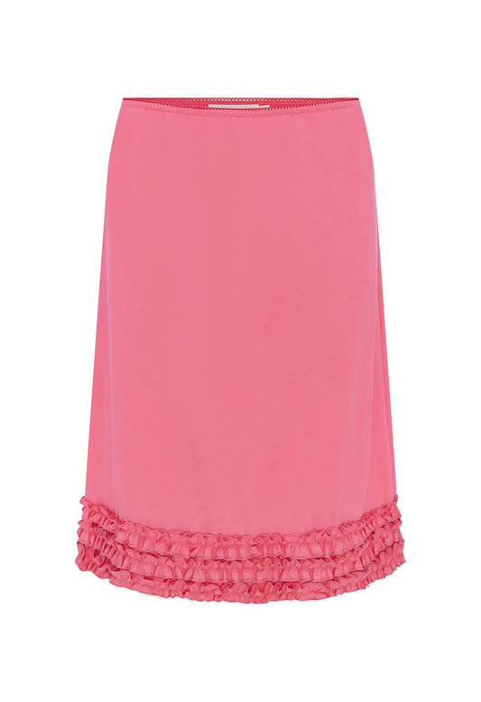 Ruffle Knee Skirt Rosa Rosa