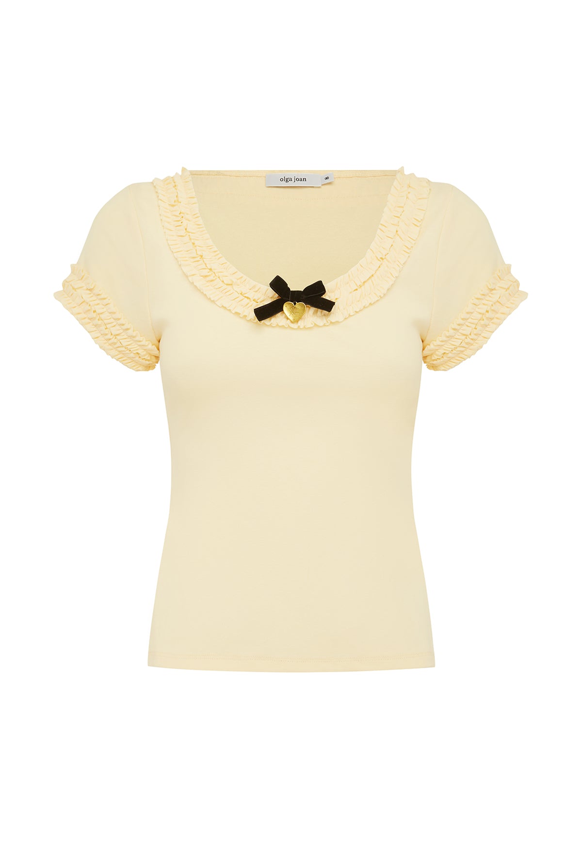 Ruffle Top Crema